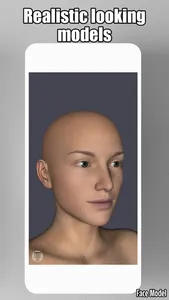 Face Model -posable human head screenshot 0