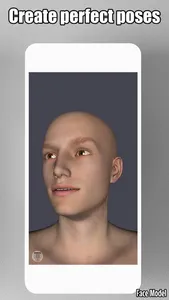 Face Model -posable human head screenshot 1