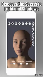 Face Model -posable human head screenshot 2