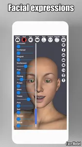 Face Model -posable human head screenshot 4