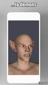 Face Model -posable human head screenshot 7