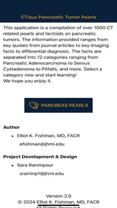 CTisus Pancreatic Tumor Pearls screenshot 0