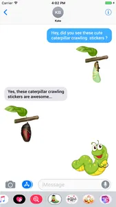 Caterpillar Crawling Stickers screenshot 3