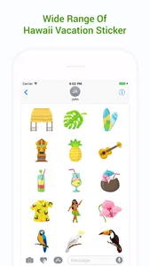 Hawaii Travel & Vacation Emoji screenshot 1