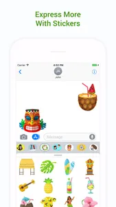 Hawaii Travel & Vacation Emoji screenshot 2