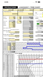 A319 LOADSHEET T&B 144 4z PAX screenshot 1