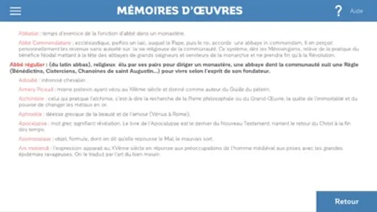 Mémoire d'œuvres screenshot 3