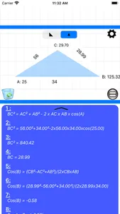 Triangle & Angle calculator screenshot 4