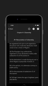 Nigerian Constitution 1999 screenshot 5