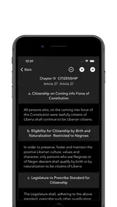 Liberia's Constitution screenshot 5