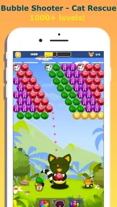 Bubble Shooter - Cat Rescue screenshot 0