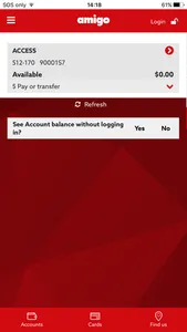 Amigo Mobile Banking screenshot 2