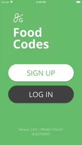 GG Food Codes screenshot 0