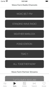 Wave Farm Radio screenshot 1