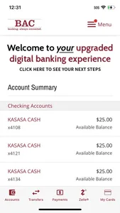 BAC Personal Mobile Banking screenshot 2