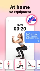 Female Fitness - Fit at Home screenshot 1