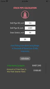 Stuck Pipe Calc screenshot 0