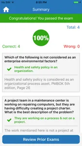 PMP Exam Simulator. screenshot 3