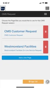 CMS Request screenshot 1