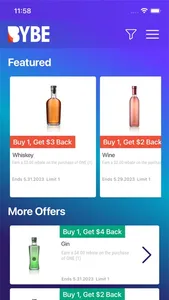 BYBE: Cash Back Rebates screenshot 0