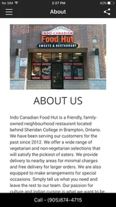 Indo Canadian Food Hut screenshot 1