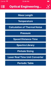 Optical Engineering Calculator screenshot 1