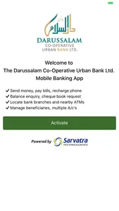 Darussalam Bank Mobile App screenshot 1