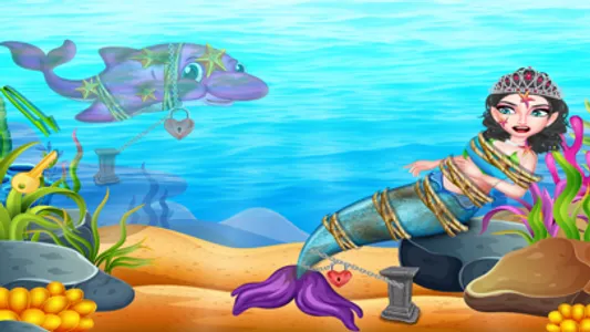 Mermaid Rescue House Cleaning screenshot 1