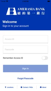 Amerasia Bank Mobile screenshot 1