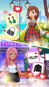 Girls fashion dress up game screenshot 1
