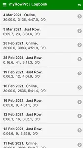 myRowPro screenshot 2