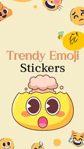 Trendy Emojis Stickers Pack screenshot 0