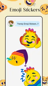 Trendy Emojis Stickers Pack screenshot 2