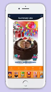 Anniversary Cake With Photo screenshot 0