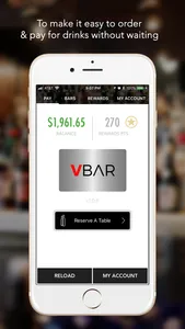 V-Bar - Order Bar Drinks Fast screenshot 1