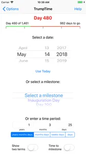 TrumpTime Date Calculator screenshot 0