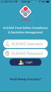 KLEANZ Food Safety Compliance screenshot 0