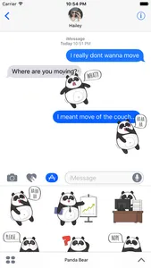 Panda Bear Stickers & Emoji screenshot 0