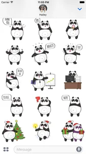 Panda Bear Stickers & Emoji screenshot 4