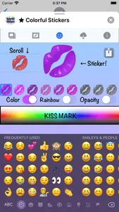 Colorful Stickers and Emoji screenshot 8