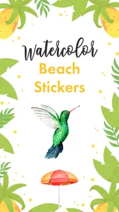 The Watercolor Beach Stickers screenshot 0