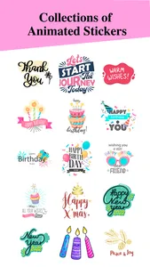 Animated Wishes Stickers Pack screenshot 4