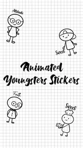 Animated Youngsters Stickers screenshot 1