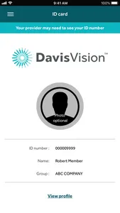 Davis Vision Member App screenshot 2