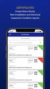 EDIS electrical certificates screenshot 3