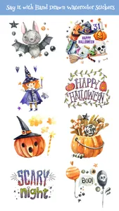 Nice Watercolor Halloween Pack screenshot 1