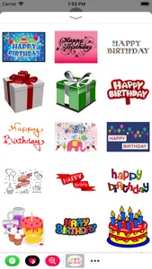 Happy Birthday Stickers 2017 screenshot 0