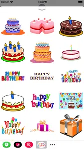 Happy Birthday Stickers 2017 screenshot 1