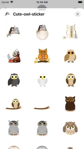 owl Cute sticker screenshot 0