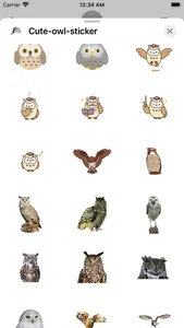 owl Cute sticker screenshot 1